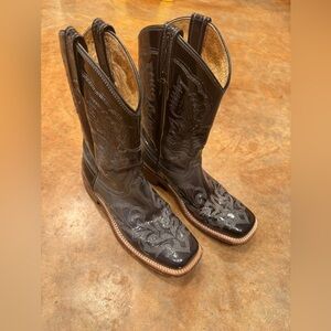 HANDMADE Lagrange Paten Leather Cowboy Boots